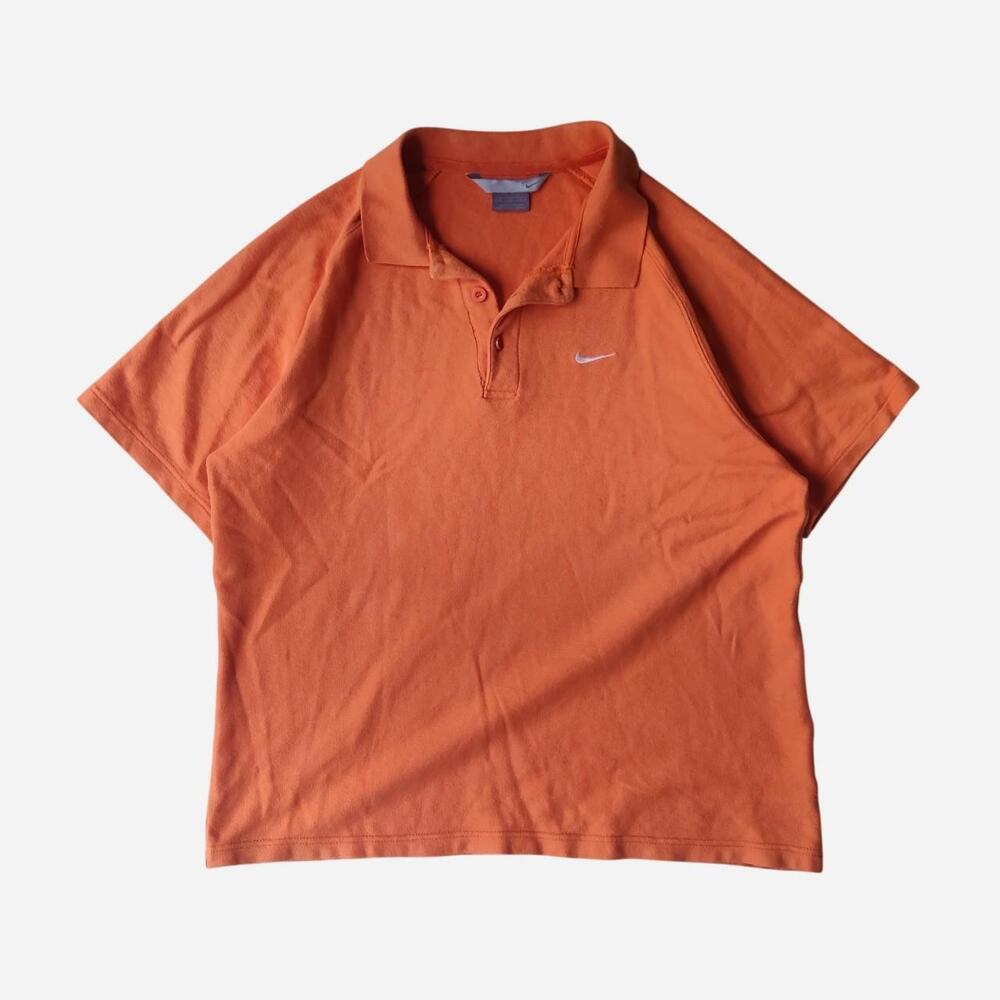 Vintage Nike orange faded polo shirt